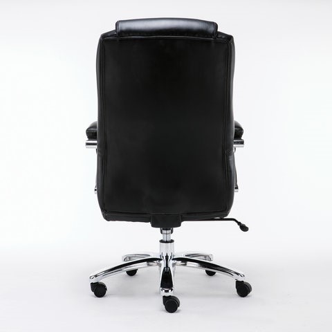 Кресло Brabix Premium Status HD-003 (рециклированная кожа, хром, черное) 531821 в Заводоуковске - изображение 3