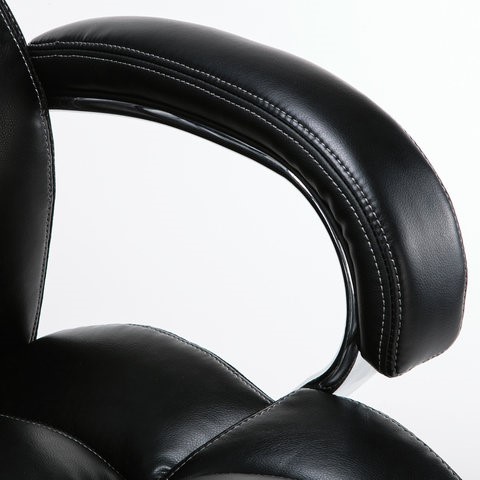 Кресло Brabix Premium Status HD-003 (рециклированная кожа, хром, черное) 531821 в Тюмени - изображение 8