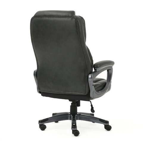 Кресло Brabix Premium Favorite EX-577 (пружинный блок, рециклированная кожа, серое) 531935 в Тюмени - изображение 3