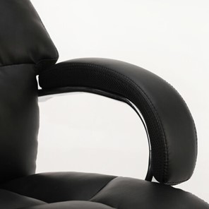 Кресло компьютерное Brabix Premium Bomer HD-007 (рециклированная кожа, хром, черное) 531939 в Тюмени - предосмотр 4