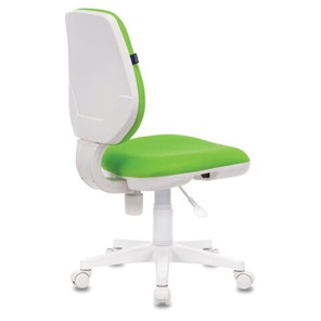Кресло компьютерное Brabix Fancy MG-201W (без подлокотников, пластик белый, салатовое) в Тюмени - предосмотр 3