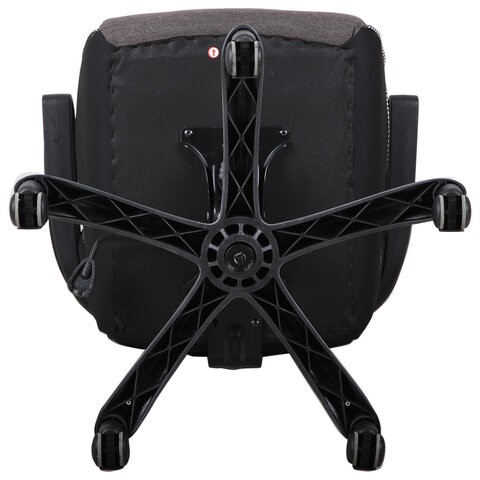 Кресло компьютерное Brabix Techno GM-002 (ткань, черное/серое, вставки белые) в Тюмени - изображение 4