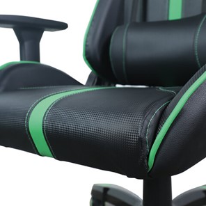 Компьютерное кресло Brabix GT Carbon GM-120 (две подушки, экокожа, черное/зеленое) 531929 в Тюмени - предосмотр 8