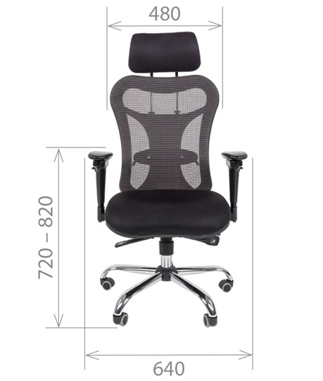 Офисное кресло CHAIRMAN 769, ткань TW 11, цвет черный в Тюмени - изображение 1