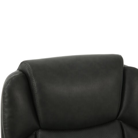 Кресло Brabix Premium Favorite EX-577 (пружинный блок, рециклированная кожа, серое) 531935 в Тюмени - изображение 5