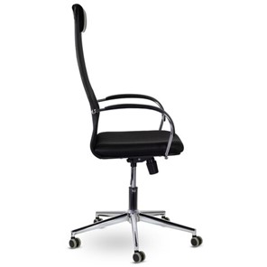 Офисное кресло Brabix Premium Pilot EX-610 CH (хром, ткань-сетка, черное) 532417 в Тюмени - предосмотр 1