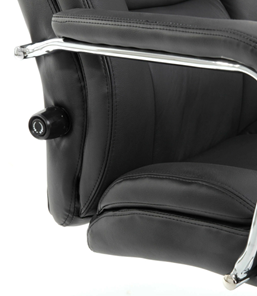 Кресло компьютерное Brabix Premium Phaeton EX-502 (натуральная кожа, хром, черное) в Заводоуковске - предосмотр 9