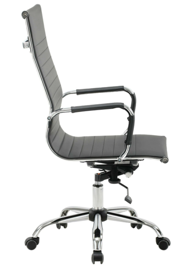 Кресло офисное Brabix Energy EX-509 (экокожа, хром, черное) в Тюмени - изображение 1