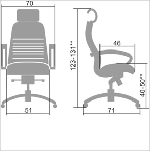 Офисное кресло Samurai KL-2.04, темно-коричневый в Тюмени - предосмотр 1