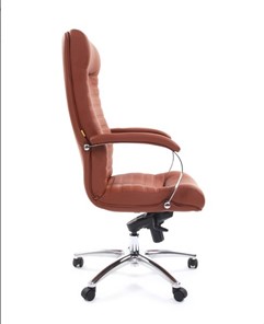 Кресло CHAIRMAN 480 Экокожа Terra 111 (коричневая) в Ишиме - предосмотр 2