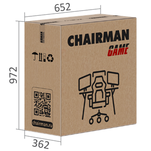 Кресло игровое CHAIRMAN GAME 35 с выдвижной подставкой для ног Ткань  черная / Ткань красная в Тюмени - предосмотр 9