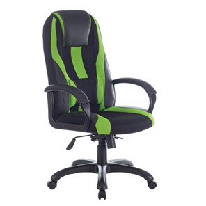 Компьютерное кресло Brabix Premium Rapid GM-102 (экокожа/ткань, черное/зеленое) 532419 в Тюмени