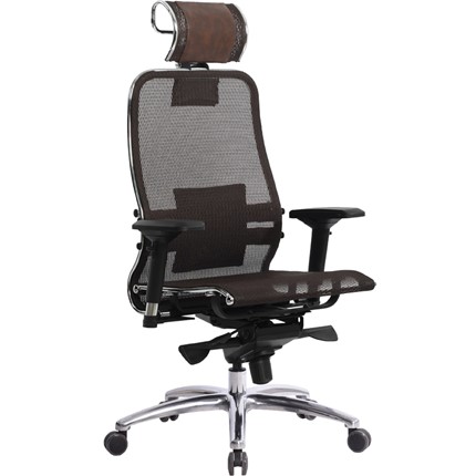 Офисное кресло Samurai S-3.04, темно-коричневый в Тюмени - изображение