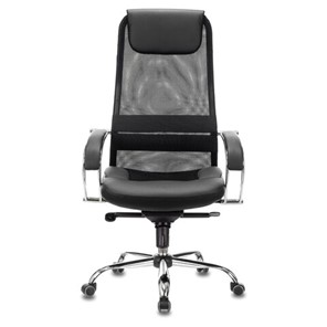 Офисное кресло Brabix Premium Stalker EX-609 PRO (хром, мультиблок, ткань-сетка/экокожа, черное) в Тюмени - предосмотр