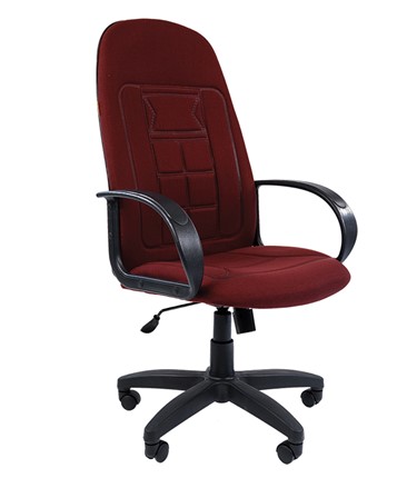 Кресло CHAIRMAN 727 ткань ст., цвет бордо в Заводоуковске - изображение