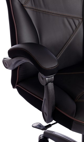 Компьютерное кресло ARENA кож/зам, черный/черный карбон, 36-6/карбон черный арт.13561 в Тюмени - изображение 12