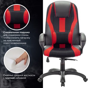 Компьютерное кресло Brabix Premium Rapid GM-102 (экокожа/ткань, черное/красное) 532107 в Заводоуковске - предосмотр 5