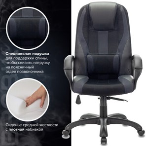 Компьютерное кресло Brabix Premium Rapid GM-102 (экокожа/ткань, черное/серое) 532105 в Тюмени - предосмотр 9