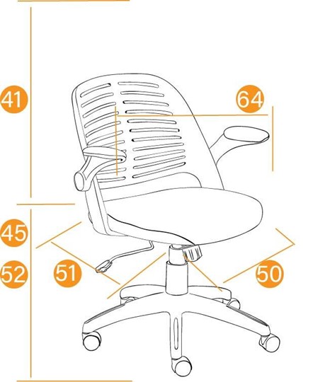 Кресло компьютерное JOY ткань, синий, арт.11997 в Тюмени - изображение 11