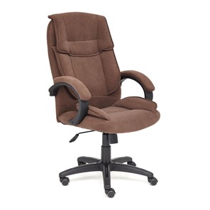 Кресло компьютерное OREON флок, коричневый, арт.13776 в Тюмени