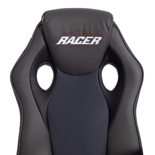 Кресло RACER GT new кож/зам/ткань, металлик/серый, арт.13251 в Тюмени - изображение 6