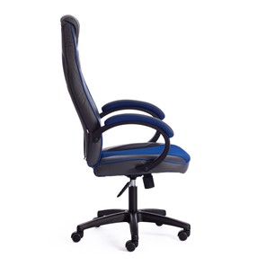 Компьютерное кресло RACER GT new кож/зам/ткань, металлик/синий, арт.13252 в Тюмени - предосмотр 1