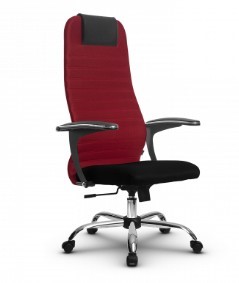 Кресло для компьютера SU-BU158-10  CH красный/черный в Тюмени