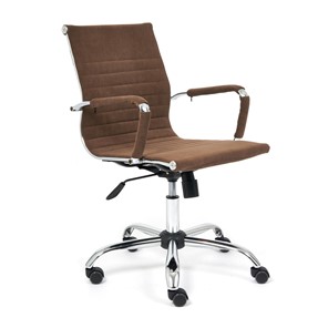 Компьютерное кресло URBAN-LOW флок, коричневый, арт.14446 в Ишиме