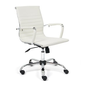 Кресло компьютерное URBAN-LOW кож/зам, белый, арт.14454 в Тюмени