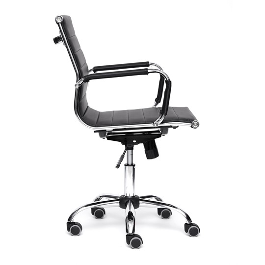 Кресло компьютерное URBAN-LOW кож/зам, черный, арт.14460 в Тюмени - изображение 1