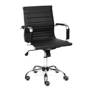 Кресло компьютерное URBAN-LOW кож/зам, черный, арт.14460 в Тюмени
