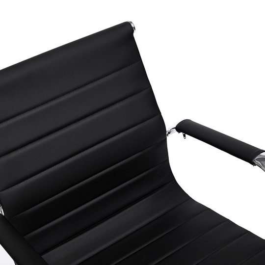 Кресло компьютерное URBAN-LOW кож/зам, черный, арт.14460 в Заводоуковске - изображение 4