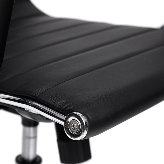 Кресло компьютерное URBAN-LOW кож/зам, черный, арт.14460 в Заводоуковске - изображение 5