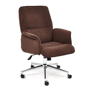 Кресло компьютерное YORK флок, коричневый, арт.13860 в Тюмени