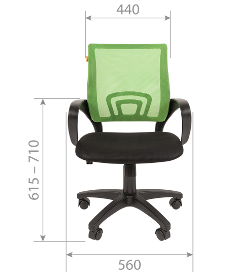 Офисное кресло CHAIRMAN 696 black Сетчатый акрил DW62 черный в Заводоуковске - изображение 3