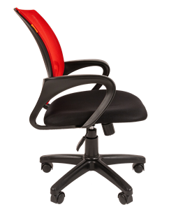 Офисное кресло CHAIRMAN 696 black Сетчатый акрил DW69 красный в Заводоуковске - предосмотр 1