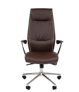 Кресло офисное CHAIRMAN Vista Экокожа премиум коричневая (vista) в Заводоуковске - предосмотр 3