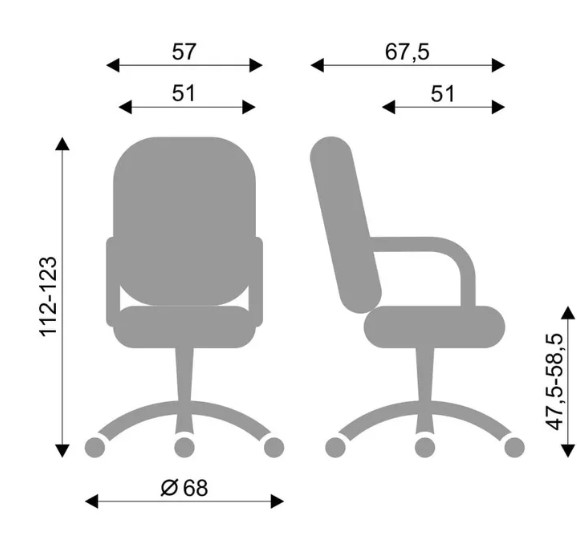 Офисное кресло BOSS (PL64) экокожа ECO в Заводоуковске - изображение 5