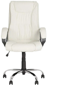 Офисное кресло ELLY (CHR68) экокожа ECO-50, белая в Тюмени