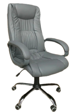 Офисное кресло ELLY (CHR68) экокожа ECO-70, серая в Заводоуковске - изображение