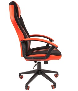 Кресло игровое CHAIRMAN GAME 26  Экокожа - Ткань стандарт. Черный/красный в Тюмени - предосмотр 3