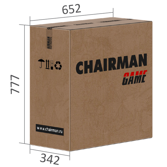 Кресло игровое CHAIRMAN GAME 26  Экокожа - Ткань стандарт. Черный/красный в Тюмени - изображение 6