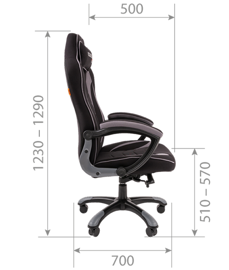 Кресло игровое CHAIRMAN GAME 28 Полиэстер комбинированная ткань красный/черный в Тюмени - изображение 4