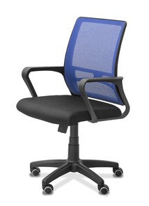 Офисное кресло для сотрудника Акцент, сетка YM/ткань TW / синяя/черная в Тюмени