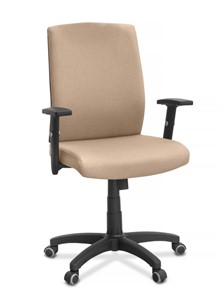 Офисное кресло для руководителя Alfa A/MK/1D, ткань Bahama / бежевая в Тюмени