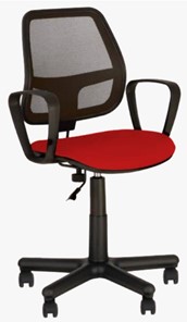 Офисное кресло ALFA GTP (PM60) CAGLIARI черный, красный в Тюмени