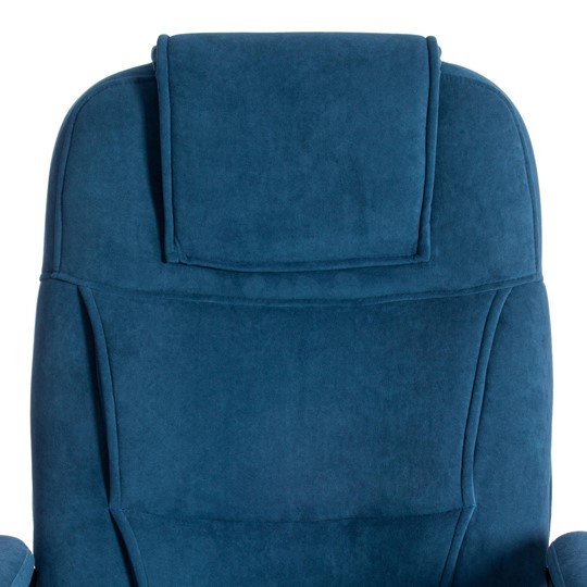 Компьютерное кресло BERGAMO (22) флок, синий, 32 арт.19363 в Заводоуковске - изображение 6