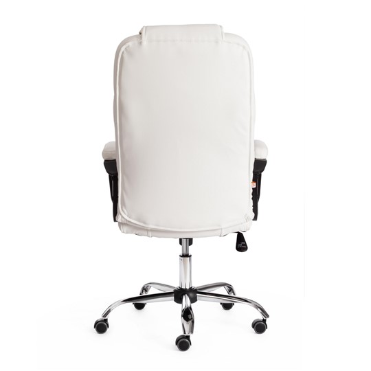 Компьютерное кресло BERGAMO Хром (22) кож/зам, белый, арт.19400 в Заводоуковске - изображение 3
