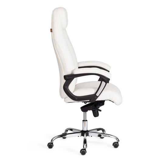 Кресло компьютерное BOSS Lux, кож/зам, белый, арт.21152 в Тюмени - изображение 1