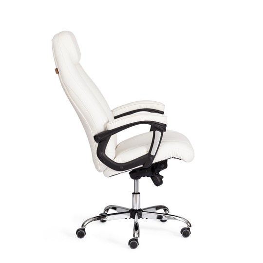 Кресло компьютерное BOSS Lux, кож/зам, белый, арт.21152 в Тюмени - изображение 2